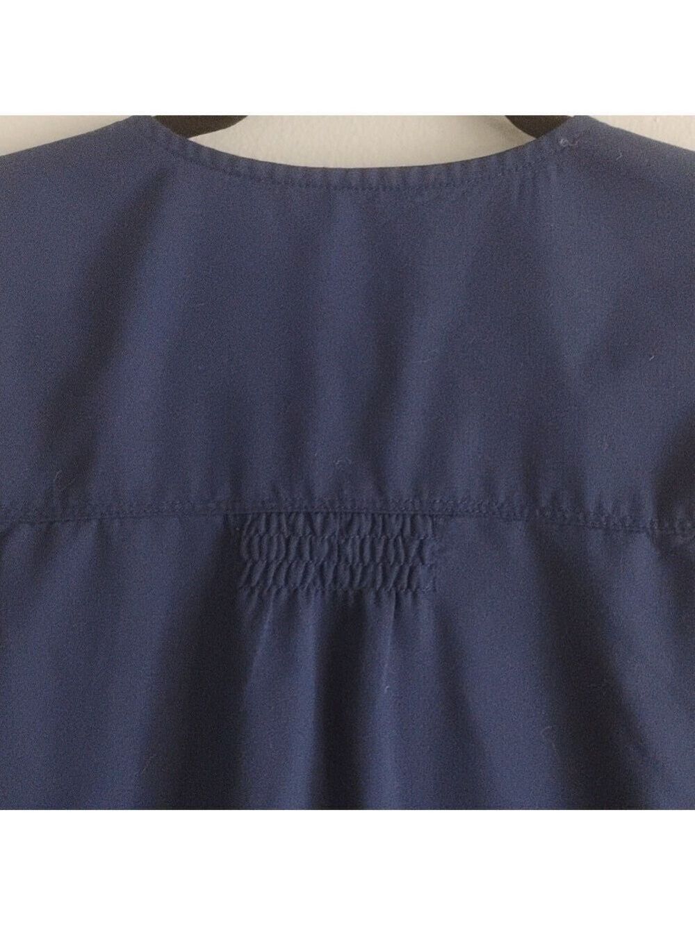 Greys Anatomy Scrubs Top Short Sleeve Deep Blue Medium - Picture 4 of 4